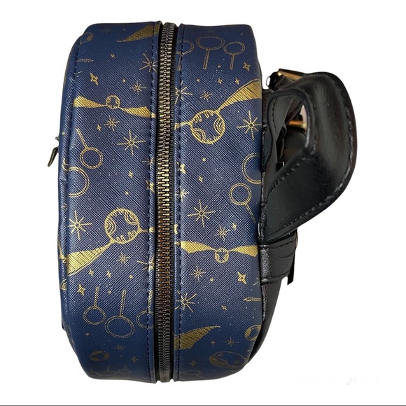 Harry Potter Quidditch Mini Backpack Navy Gold W/ Hogwarts Emblem NWT main image 7